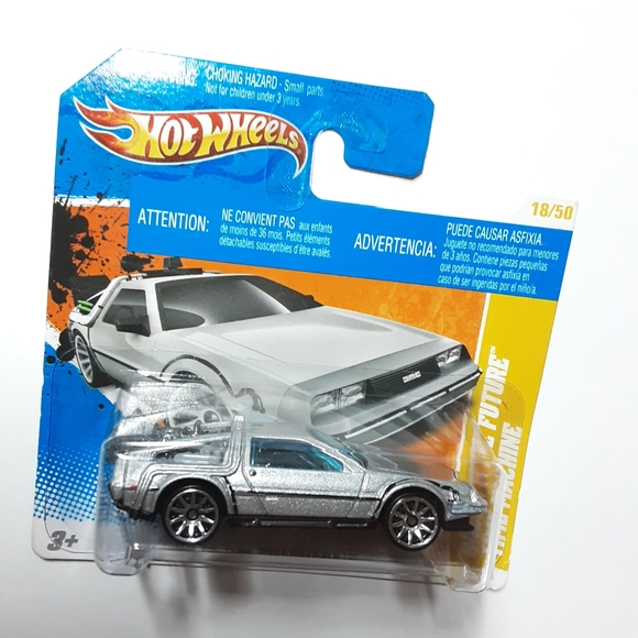 HOT WHEELS SHORT CARD  BACK TO THE FUTURE TIME MACHINE 2011 HW PREMIERE NEW - Picture 1 of 6